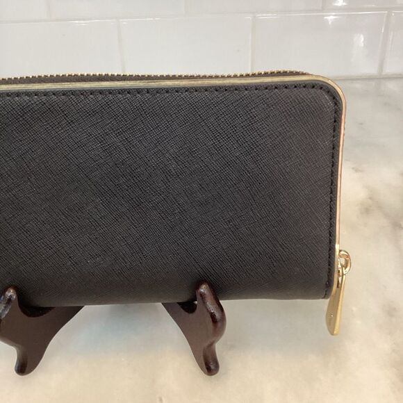 Michael Kors Saffiano Leather Continental Full Zip-Around Wallet - Picture 6 of 15